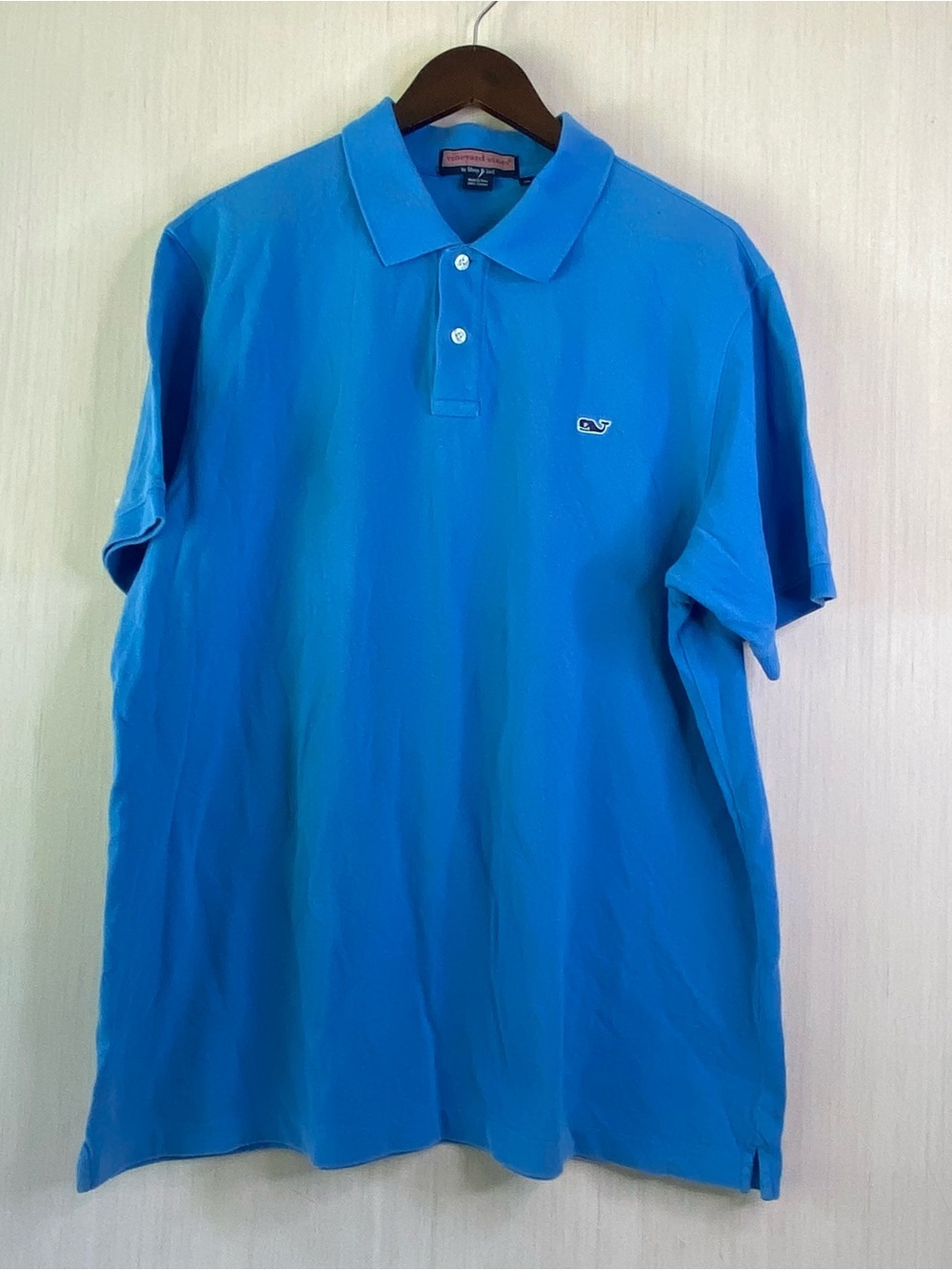 Vineyard Vines by Shep & Ian Men’s Short Sleeve 100% Cotton Polo Blue XL
